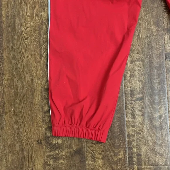 adidas Red Sweatpants with White Stripes - Picture 16 of 16